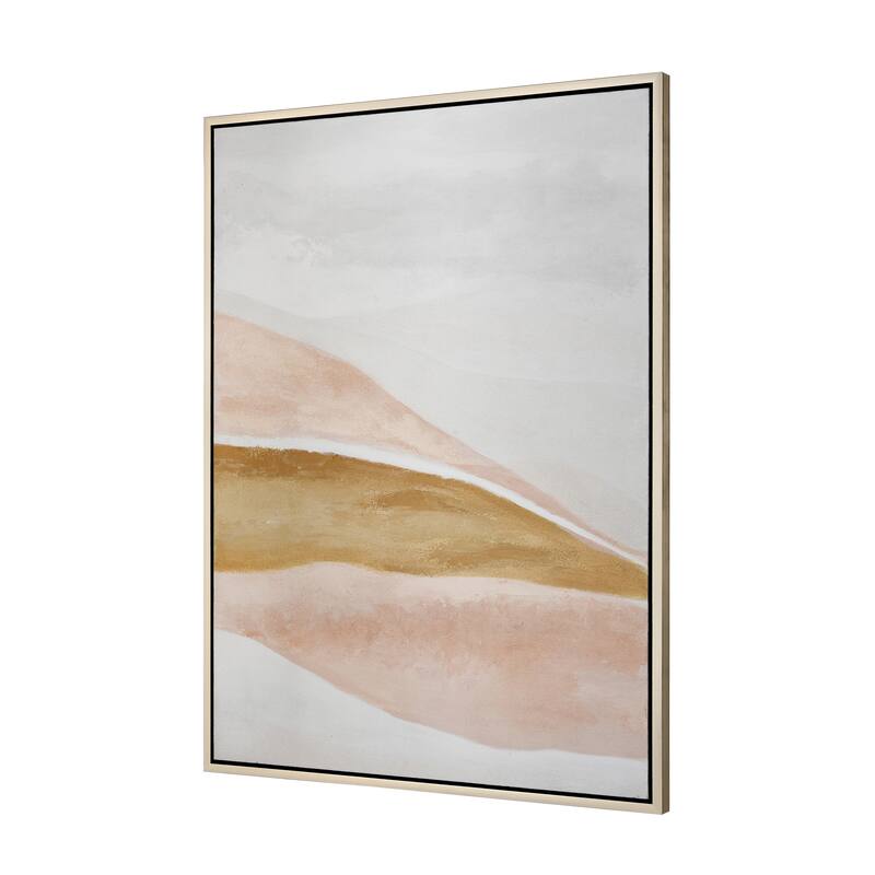 Elk Home Optimist Ochre Fabric 35.5 Inch Wide Wall Art