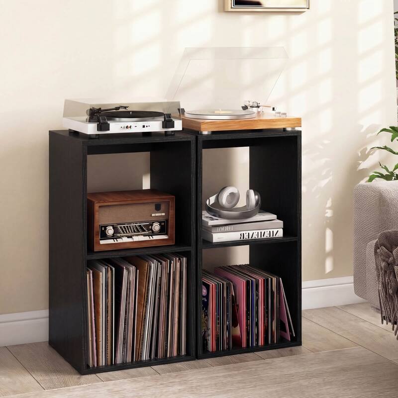 Costway 2/3-Cube Bookcase Open Back Bookshelf with Anti-tip Kit Modern