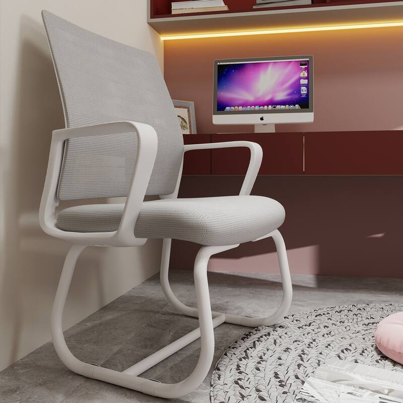 Minimalist Modern Office Chair - Metal Frame, Soft & Comfortable, Home & Office Use, Multiple Colors Available