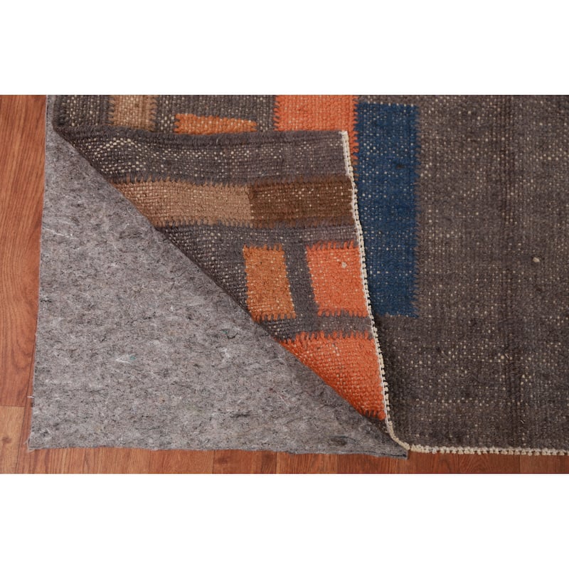 Hand Woven Oriental 100% Jute Carpet Southwestern Modern Greys & Charcoal Kilim Area Rug - 10' 0'' X 8' 7''