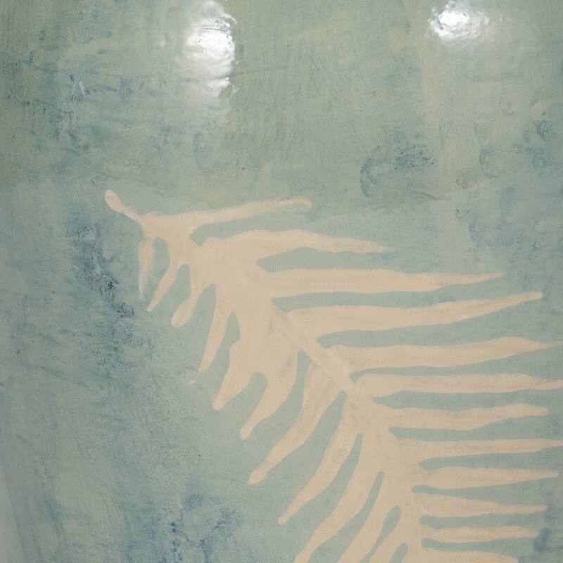 Sagebrook Home Green Terracotta Vase