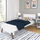 preview thumbnail 4 of 10, Max and Lily Mid-Century Modern Twin-Size Panel Bed White/Walnut