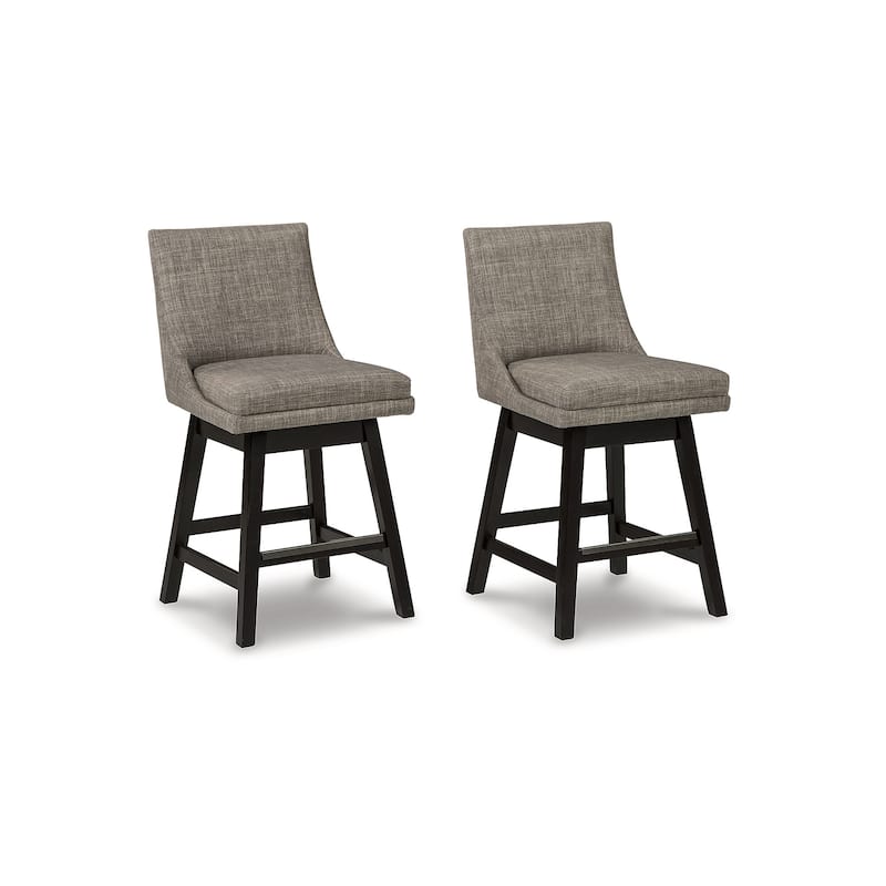 Signature Design by Ashley Tallenger Upholstered Swivel Stool (Set of 2)