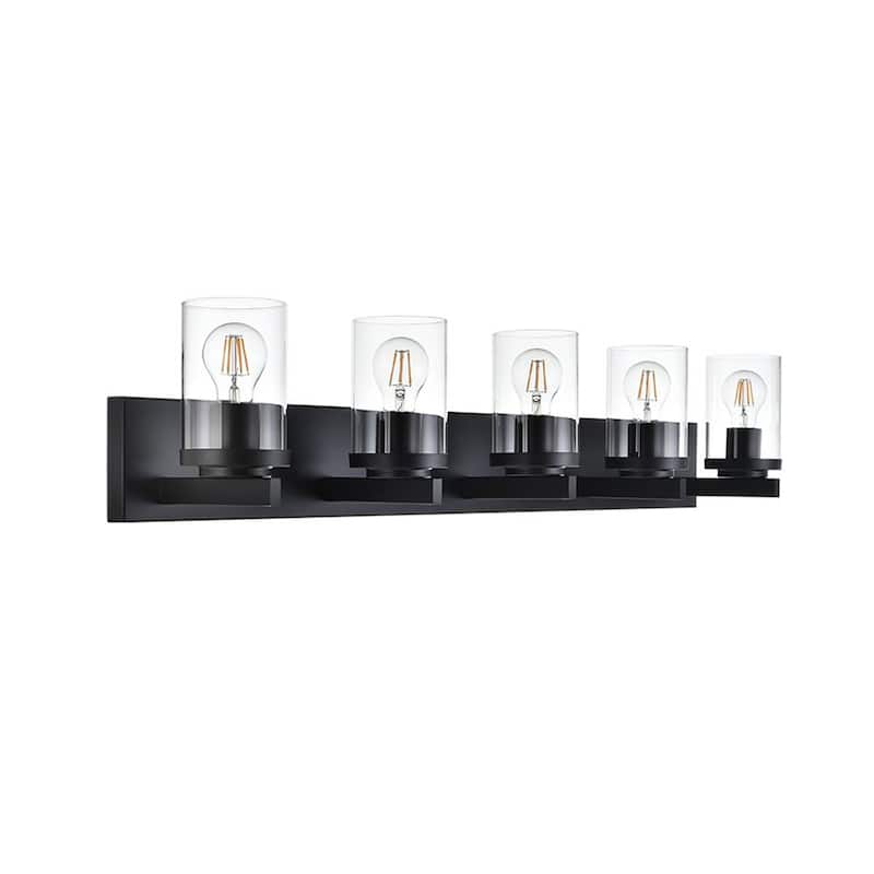 6-Light Vanity Light, Bathroom Mirror Light with Clear Glass Shade