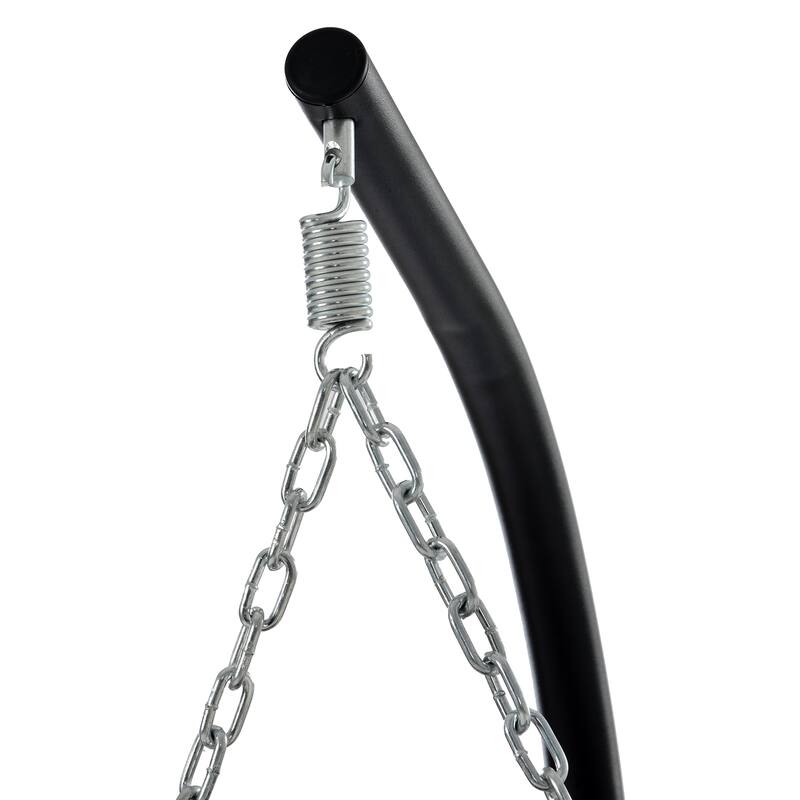 Wicker Hanging Egg Chair with Stand for Home Balcony - 77