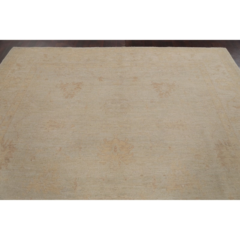 Vegetable Dye Muted Oushak Oriental Area Rug Wool Hand-knotted Carpet - 8'5" x 10'6"