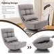 preview thumbnail 7 of 28, Costway 360° Swivel Floor Chair 5-Level Adjustable Lazy Chair w/ - See Details
