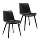 preview thumbnail 60 of 103, LUE BONA Modern Industrial Counter Stools Faux Leather Upholstered Counter Height Bar tools with Back