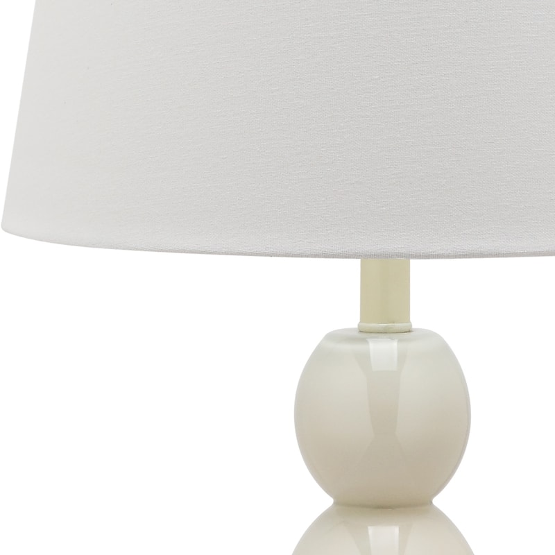 SAFAVIEH Lighting Natasha 28-inch Three Sphere Glass White Table Lamp (Set of 2) - 14"x14"x26.5" - 14Wx14Dx27H