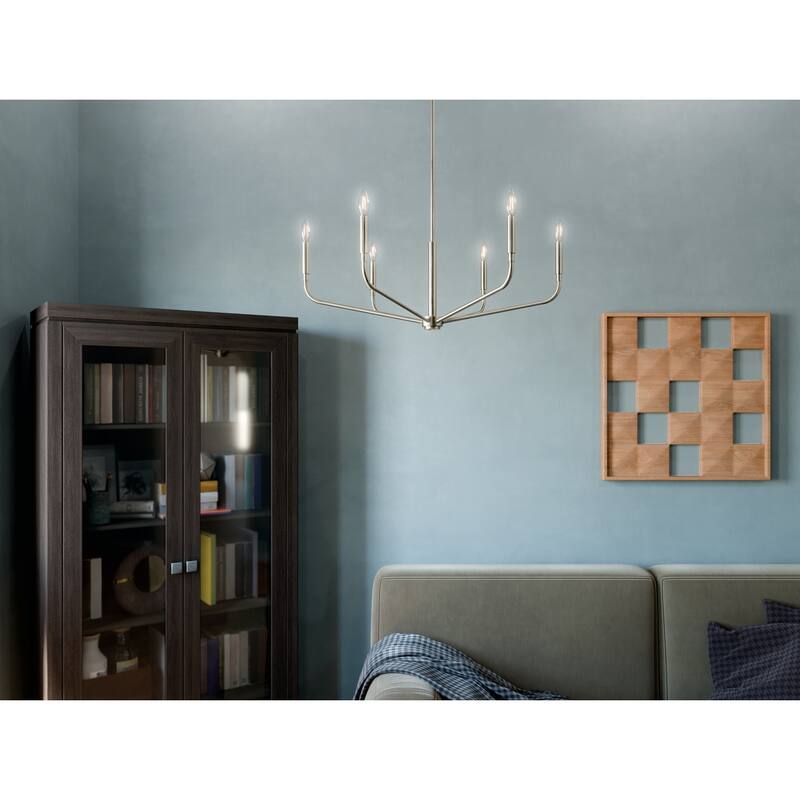 Kichler 52718 Madden 6 Light 32" Wide Taper Candle Style Chandelier