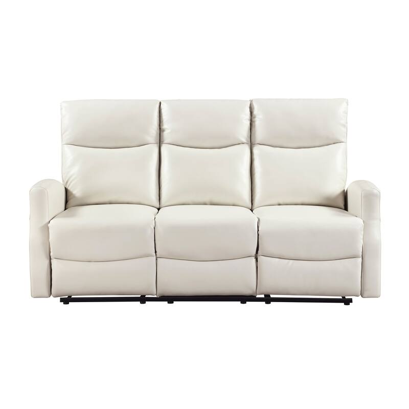 Centralia Faux Leather 2-Piece Manual Double Reclining Sofa Set