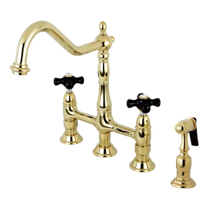 Kingston Brass Duchess 1.8 GPM Bridge Kitchen Faucet - Includes Side