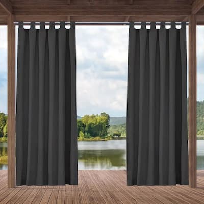 DCP 1 Panel Indoor/Outdoor Blackout Shade Curtain,Dark Grey
