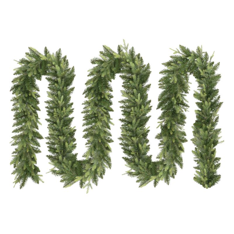 Puleo International 20 ft. x 10 in. Balsam Fir Artificial Garland - Green - Green