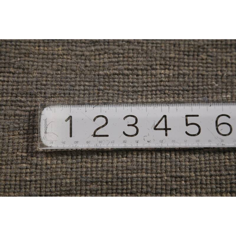 Gray Gabbeh Oriental Rug Hand-Knotted Foyer Wool Carpet - 3'3" x 6'4"