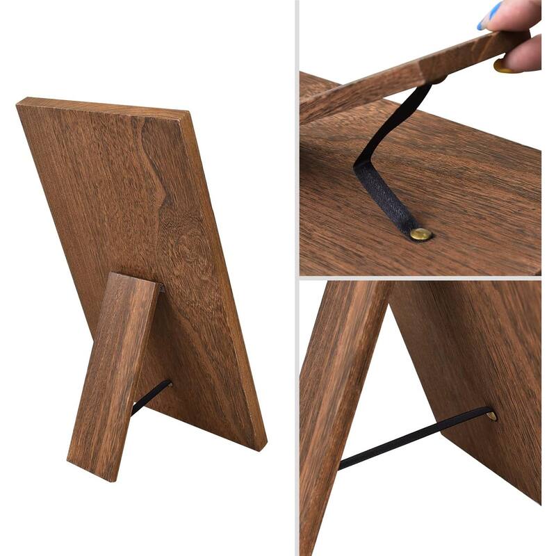 Wooden Jewelry Display Stand with 12 hooks,Brown Color