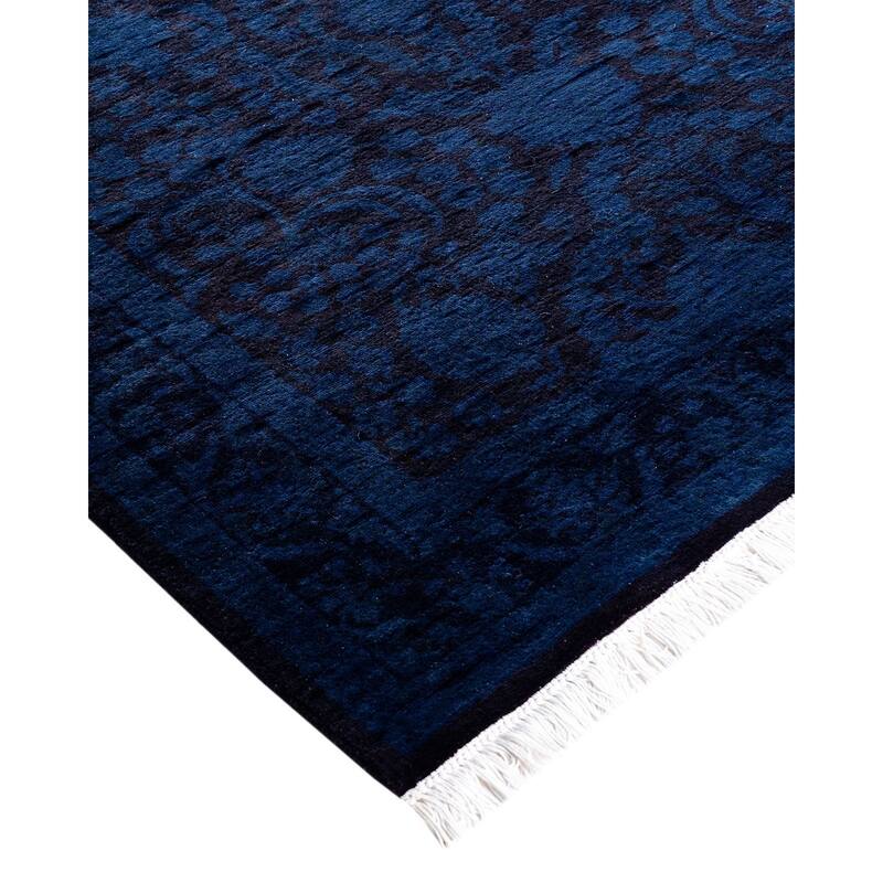 Fine Vibrance One-of-a-Kind Hand-Knotted Area Rug - Blue, 3' 1" x 5' 5" - 3' 1" x 5' 5"