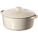 preview thumbnail 1 of 2, Cuisinart Chef's Classic 7- Quart Enameled Cast Iron Round Covered Casserole Cream