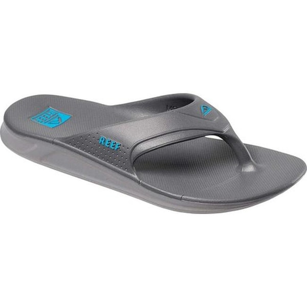 mens grey reef flip flops