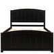 preview thumbnail 8 of 7, Twin Size Wooden Platform Bed with Headboard and Footboard,Wood Slat Support