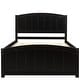 preview thumbnail 8 of 7, Twin Wood Platform Bed with Headboard and Footboard: Classic Design with Solid Pine Construction and Stable Slats