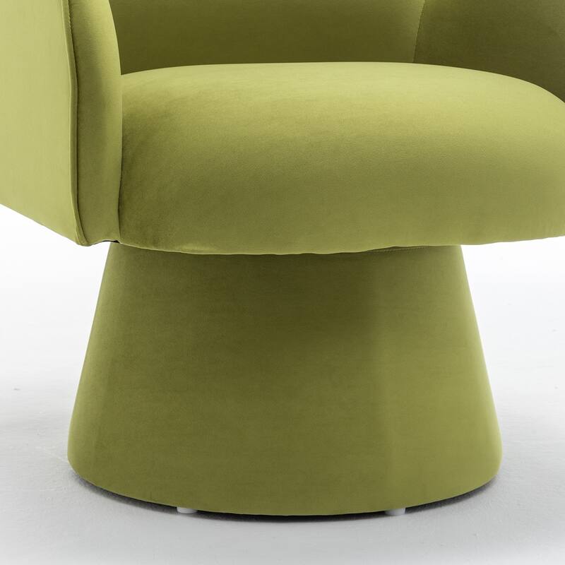 SEYNAR Modern Glam Velvet 360 Degree Swivel Armchair