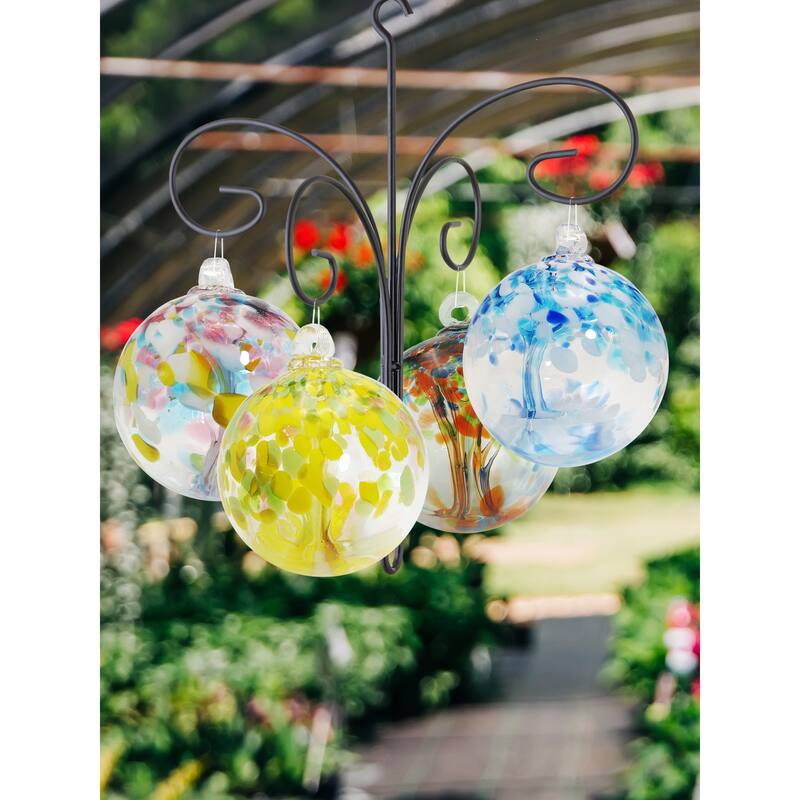 Tree of Life - Royal Hand Blown Art Glass Ornament-6"D - 6 inch