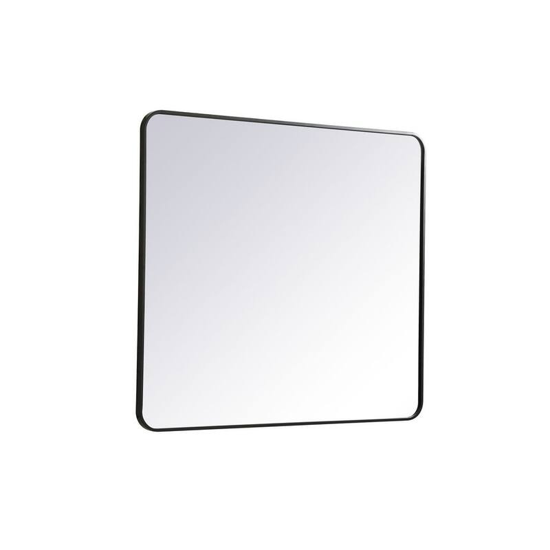 Ezra Soft Corner Metal Rectangular Mirror