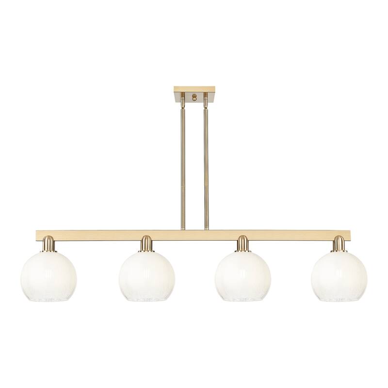 Innovations Lighting Urban Downtown - Brookhaven Globe - 4 Light 48" Stem Hung Island Light