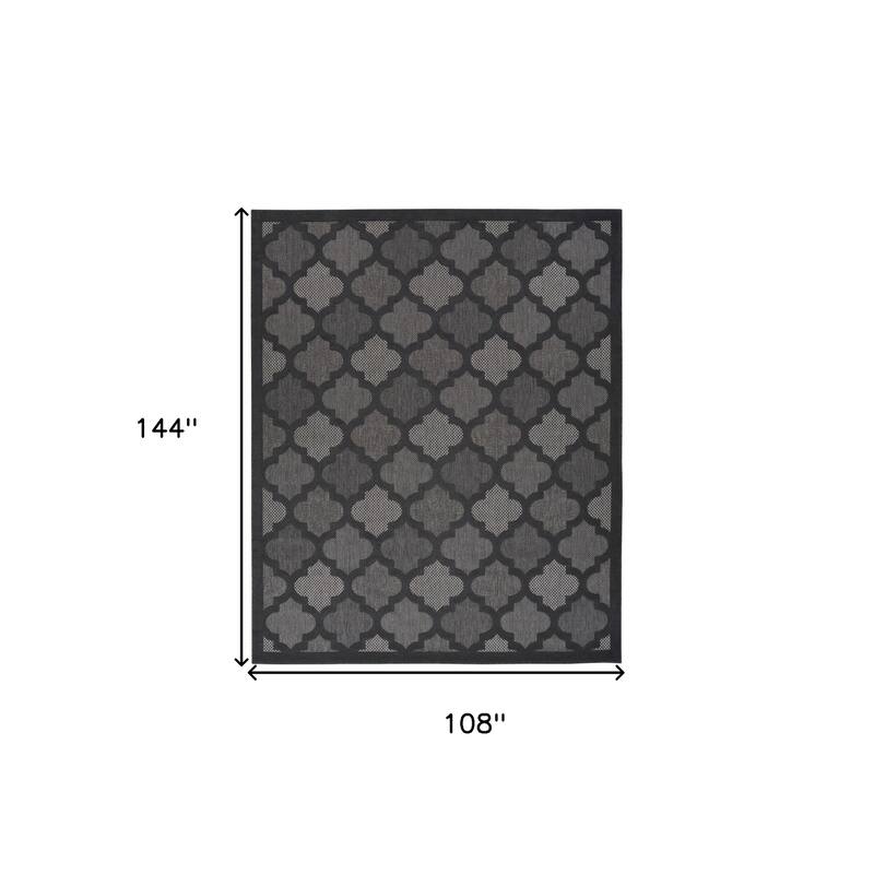 HomeRoots Contemporary Rectangle Outdoor Rug - 9' X 12'