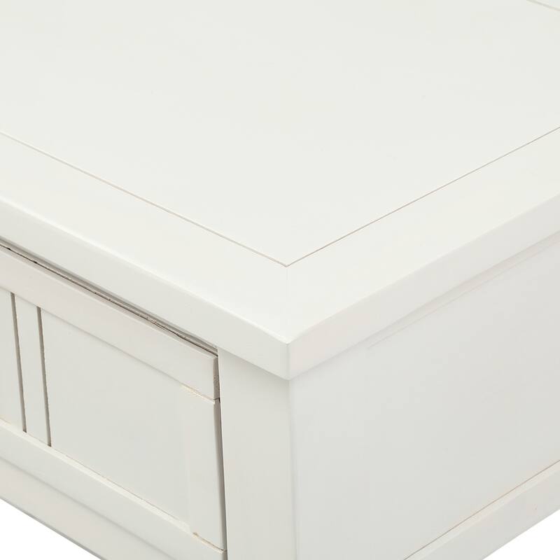 Traditional Design with Two Drawers and Bottom Shelf