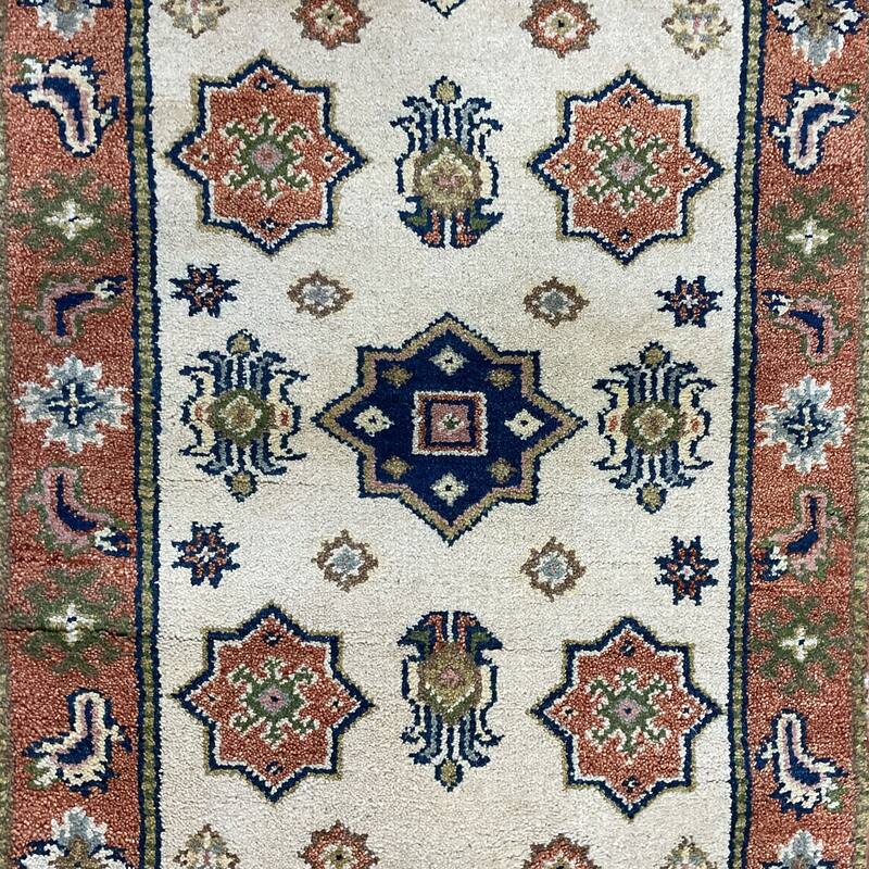 HERAT ORIENTAL Handmade Kazak Wool Runner - 2'6 x 8'