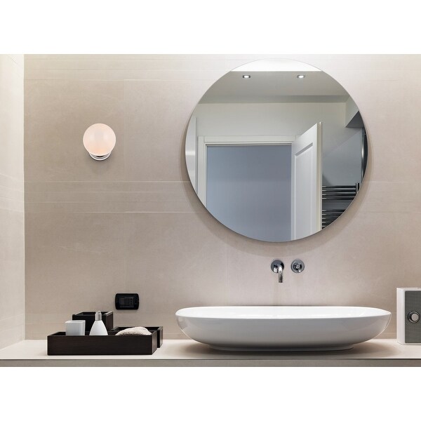 【返品送料無料】 Mimi six inch dual flush mount and bath sconce in chrome 果物