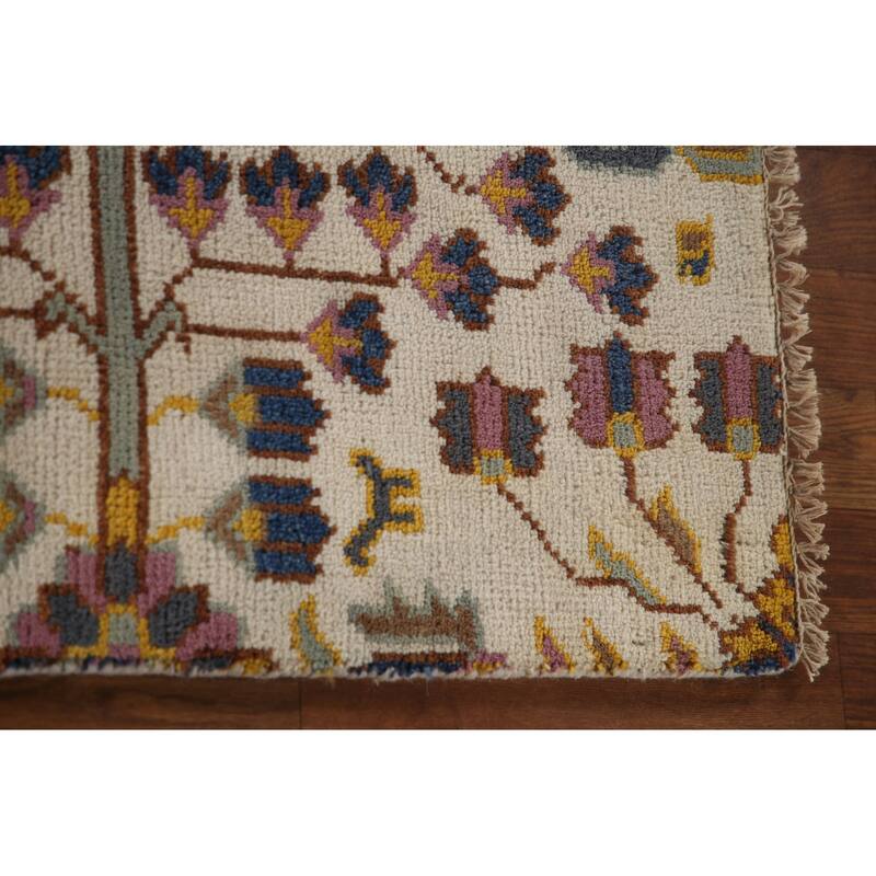 All-Over Kazak Area Rug Hand-Knotted Wool Carpet - 5'1"x 7'11"
