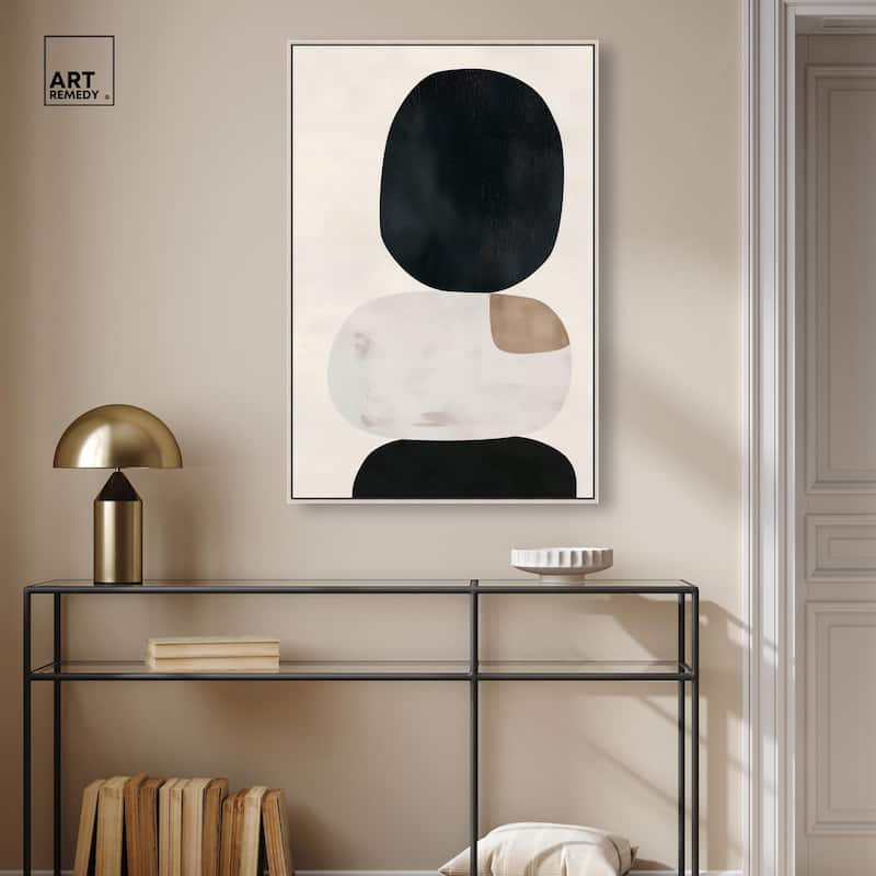 Pebble Pillars II Canvas by Art Remedy