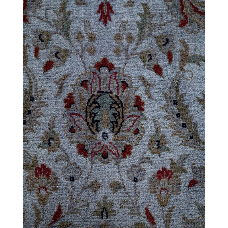 Overton Hand Knotted Wool Vintage Inspired Modern Contemporary Overdyed Gray Area Rug - 3' 1" x 5' 5"
