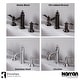 preview thumbnail 6 of 12, Karran Vineyard KBF474 2-Handle Three Hole Widespread Bathroom Faucet with Matching Pop-up Drain
