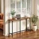 preview thumbnail 3 of 6, 55'' Counter Height Bar Dining Table with Metal Frame Rectangular Pub Sofa Table for Kitchen ,Living Room