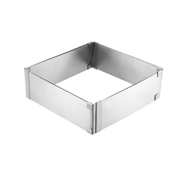 Square Cake Stainless Steel Baking Mousse Ring Retractable Extendable ...