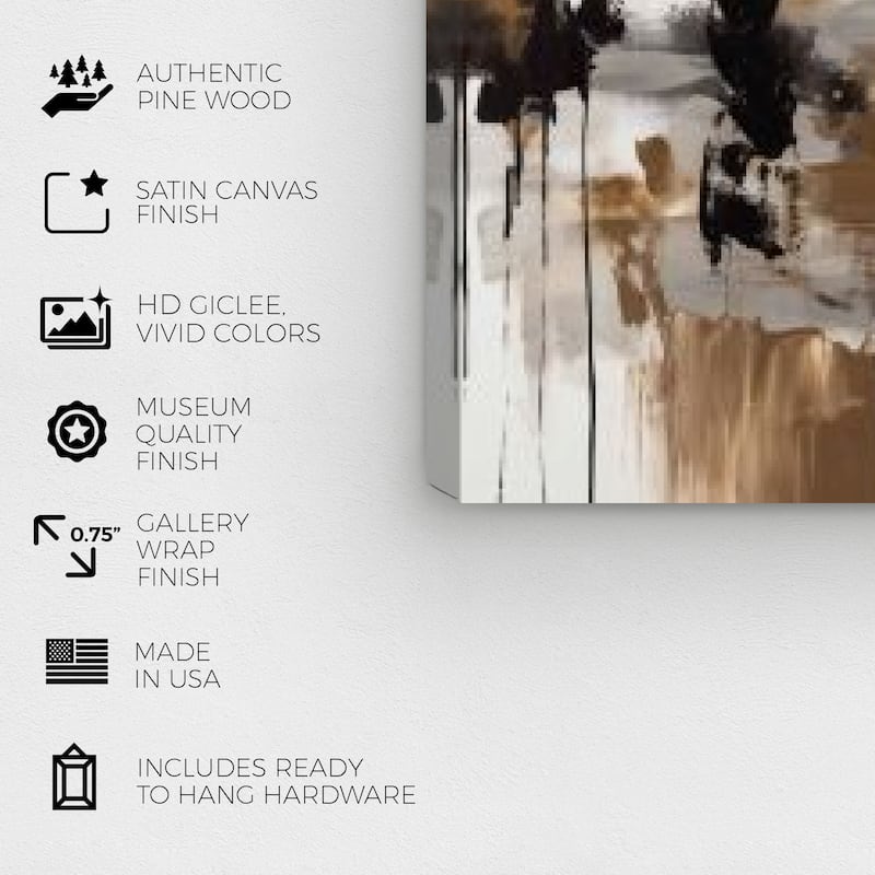 Wynwood Studio Abstract The Knight Jumps Over Black and Modern & Contemporary Wall Art Canvas Print