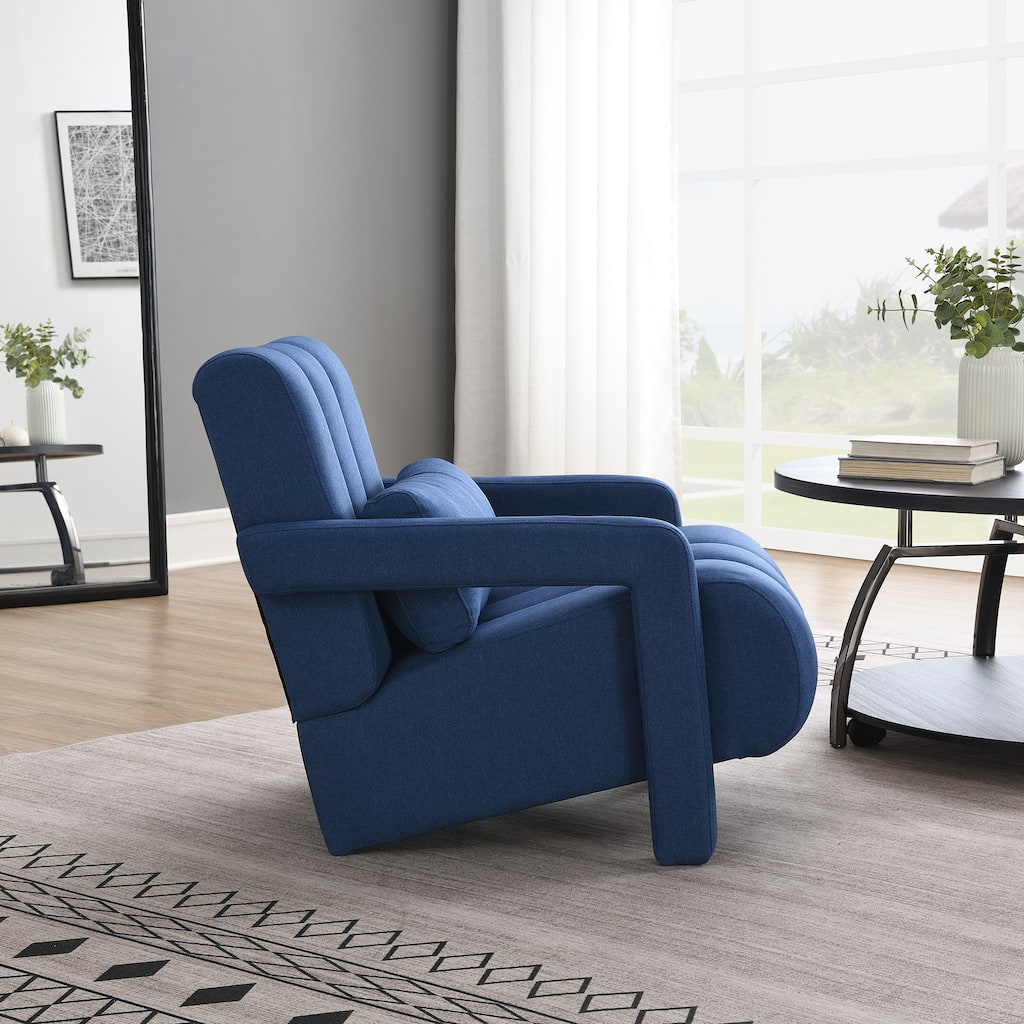 Living Room Decorative Chair Single Sofa Chair, Stylish Club Chair Padded Chair Lounge Chair with Armrests