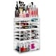 preview thumbnail 3 of 5, Acrylic Makeup Cosmetic Organizer & Jewelry Storage Set - Large - Clear