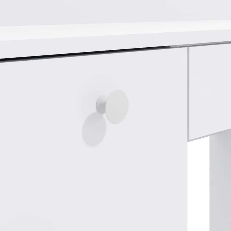 Boahaus Modern Vanity with Light Bulbs, 07 Drawers, Mirror