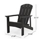 preview thumbnail 21 of 35, Culver Outdoor Faux Wood Adirondack Chair by Christopher Knight Home