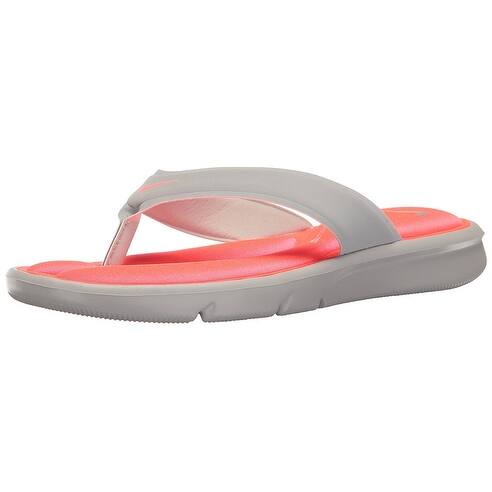 Shop Nike Women S Ultra Comfort Thong Sandal Wolf Grey Hyper