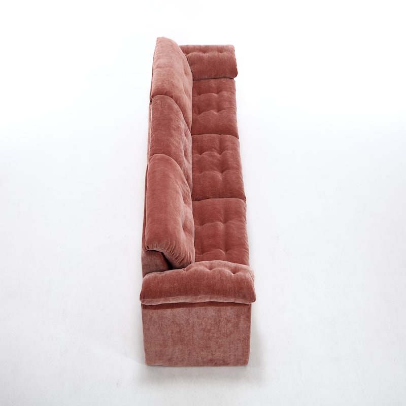 Modular Convertible Cushioned Sleeper Sofa Set