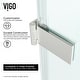 preview thumbnail 7 of 9, VIGO Soho 24" to 25" W x 71" H Frameless Hinged Shower Door in Stainless Steel