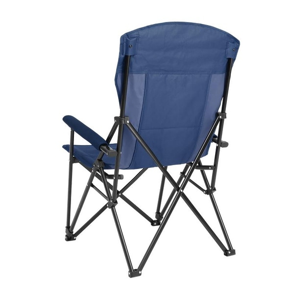 High-Back Heavy-Duty Lawn Chair Supports 250 Lbs, Portable