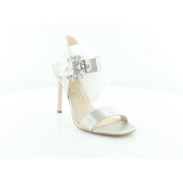 jessica simpson silver heels