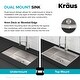 preview thumbnail 10 of 13, KRAUS Stark 33-inch Undermount Drop-in Kitchen Sink Pulldown Faucet Combo